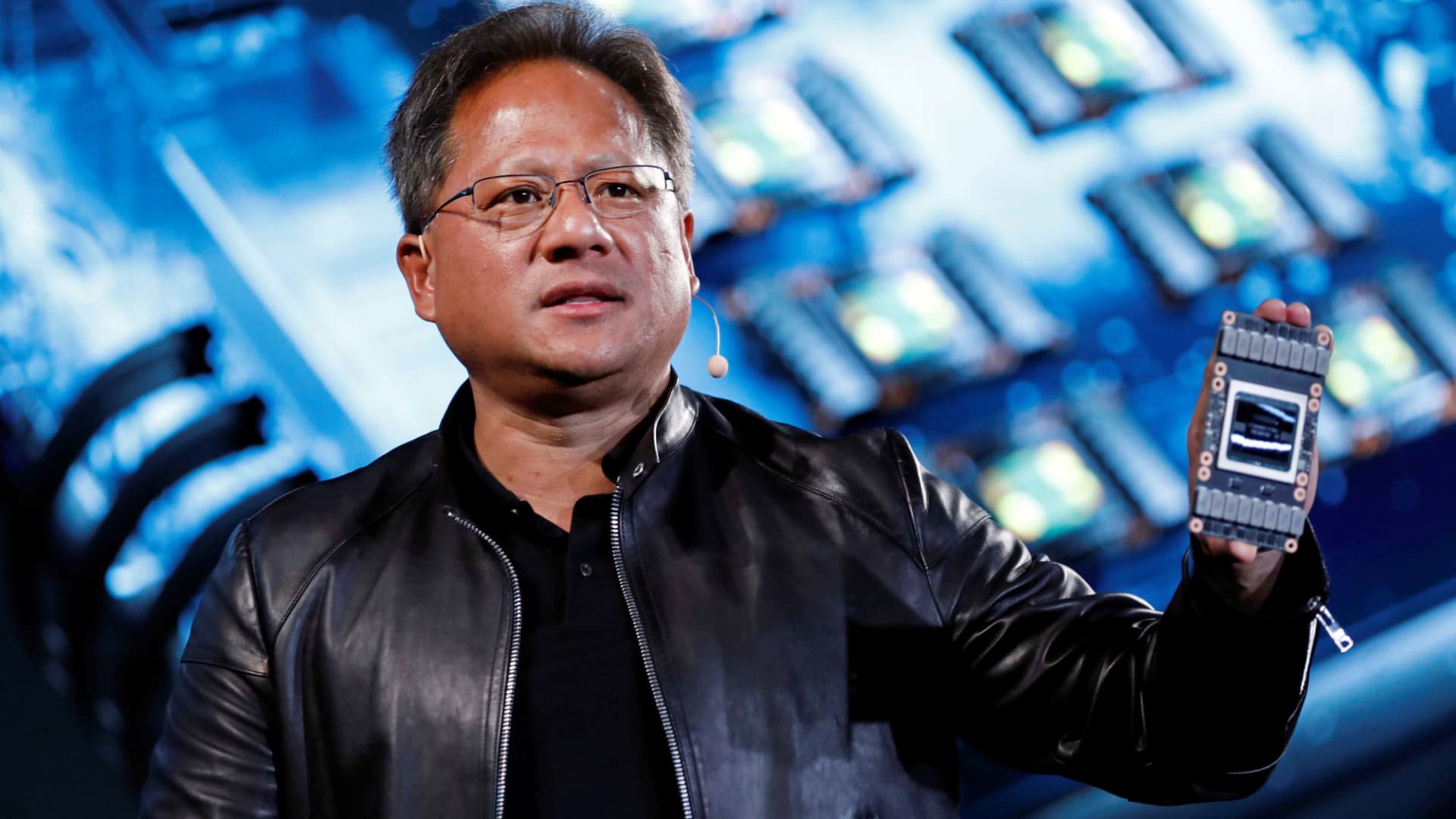 nvidia-shares-spike-25%-on-huge-forecast-beat-driven-by-ai.-chip-demand