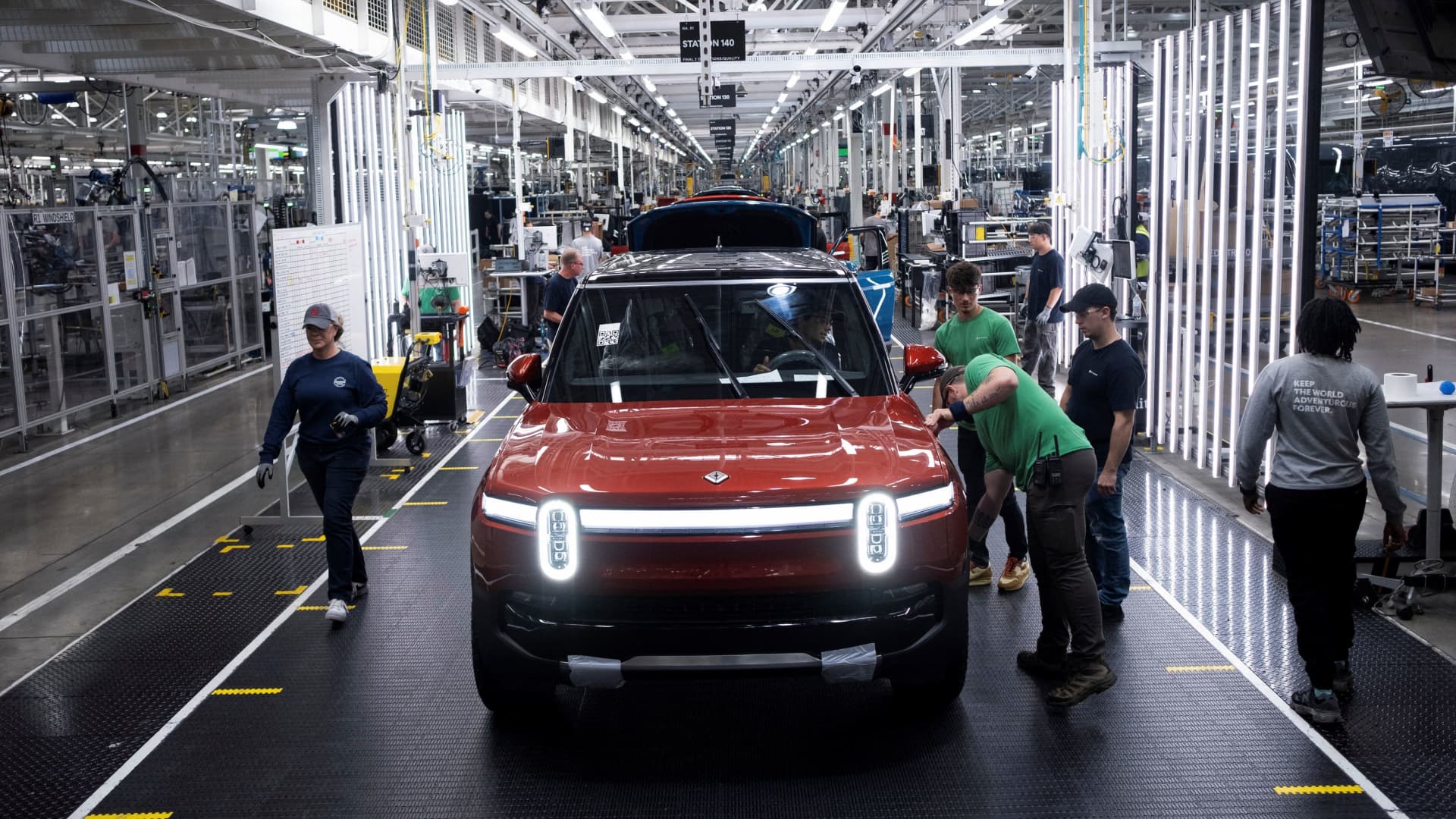 rivian-shares-fall-after-ev-maker-slashes-production-forecast,-misses-q3-delivery-expectations